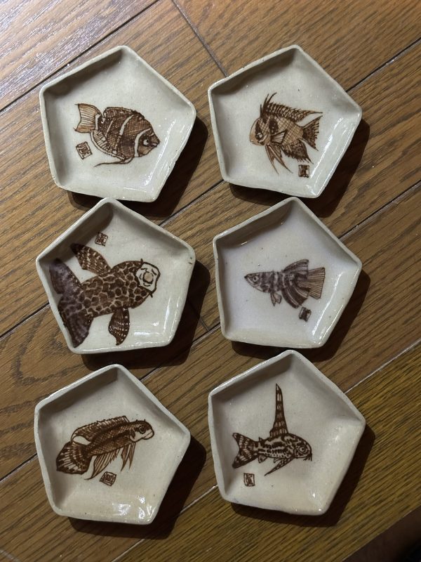 店長手作り五角形小皿